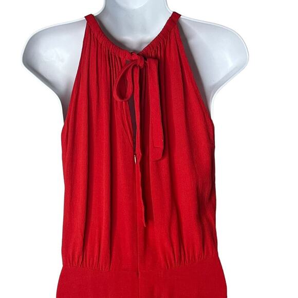 Kate Spade Katie Dress Size 4 Crepe Zip Back Tie Neck Red Cocktail Event Party - Picture 10 of 15